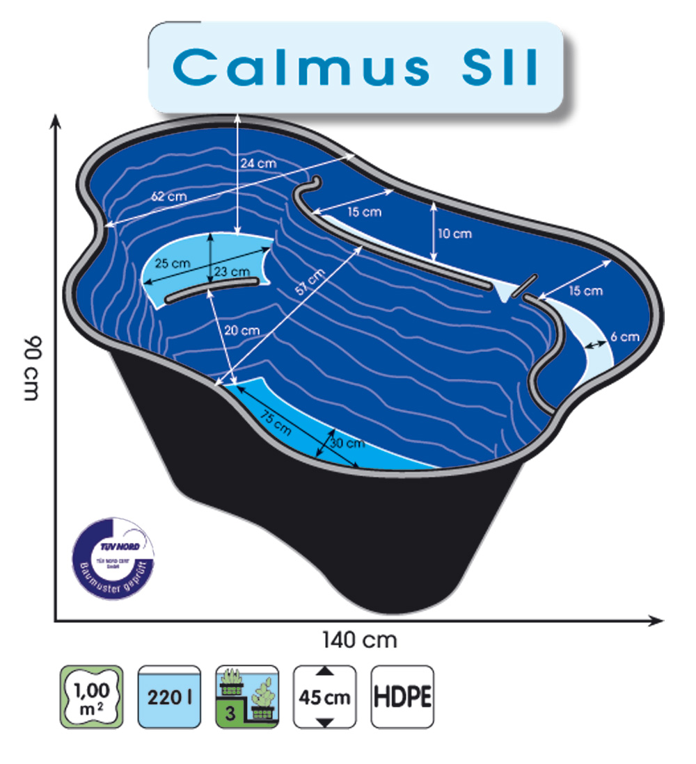 Bassin De Jardin Calmus 2 220L